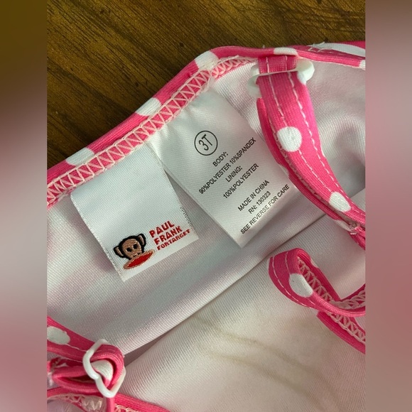 PAUL FRANK MONKEY Toddler SWIMMING BATHING SUIT 2 Piece Tankini NWT 3T - Picture 6 of 9